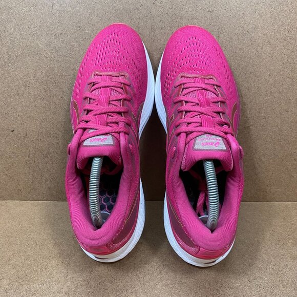 Asics Womens Gel-Kayano 28 Running Shoes Fuchsia Red US 10.5 Lightweight - Picture 7 of 8